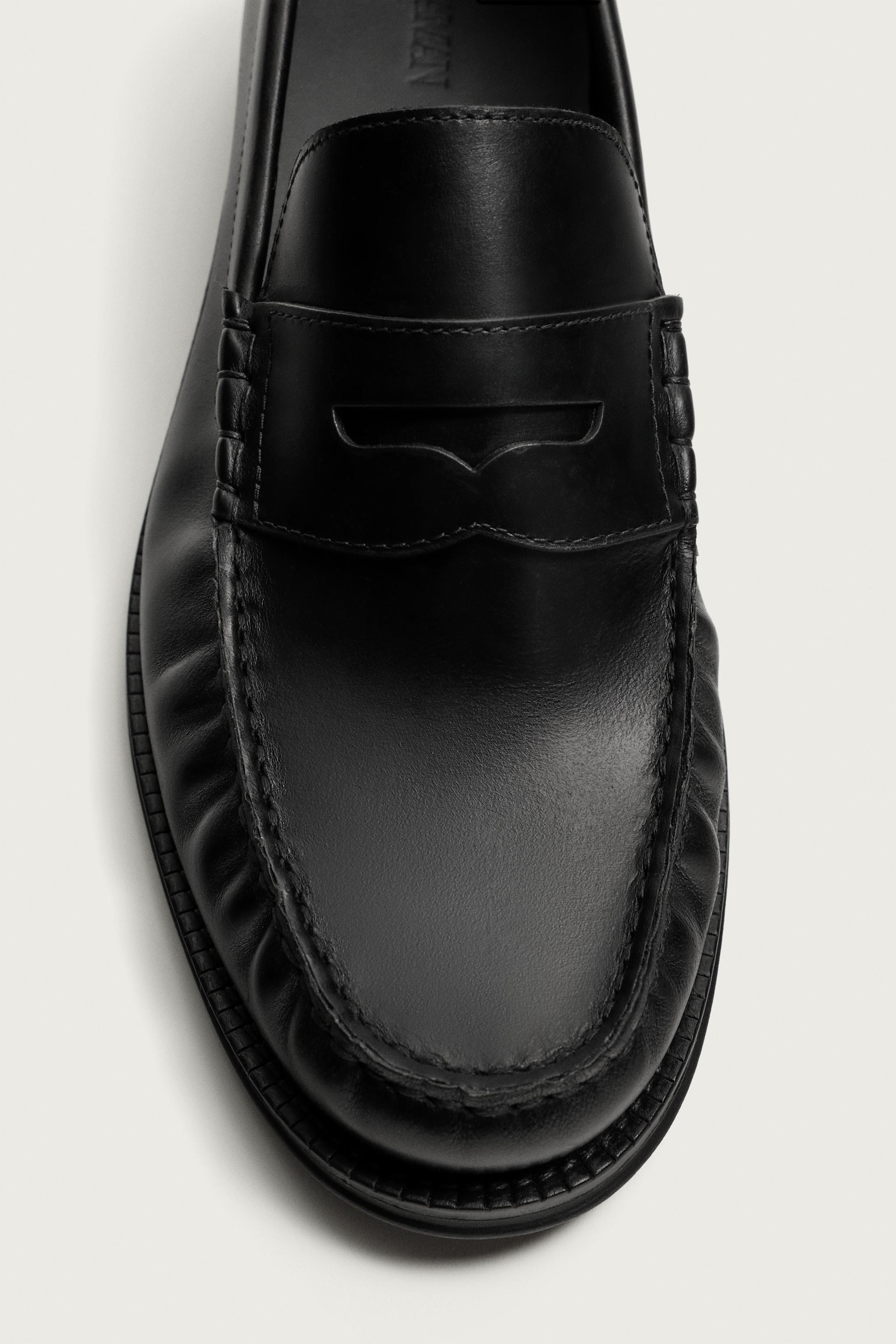LEATHER PENNY LOAFERS